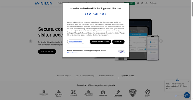 Security scan screenshot of https://avasecurity.com