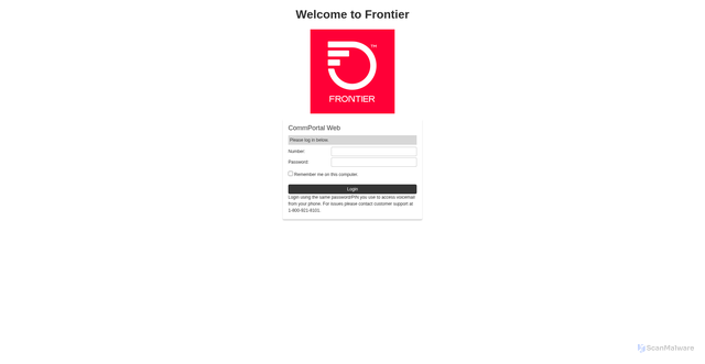 Security scan screenshot of https://south.um.frontier.com