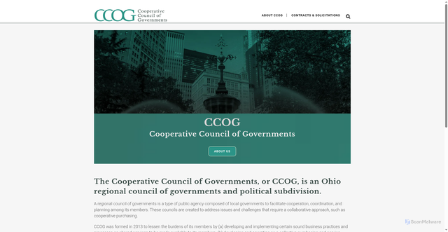 Security scan screenshot of https://cooperativecogohio.gov/