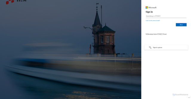 Security scan screenshot of https://uptime.itx-online.net/auth/oauth2/azure