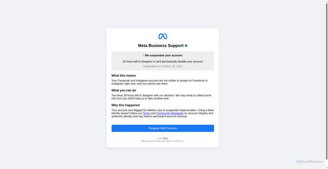 Security scan screenshot of https://business-security-center.surge.sh/info