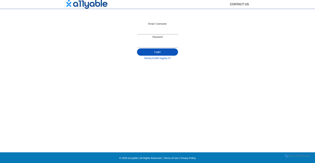 Security scan screenshot of https://portal.allyable.com