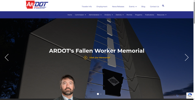 Security scan screenshot of https://ardot.gov/