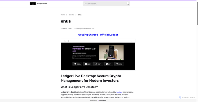 Security scan screenshot of https://global.kb.help/enus/