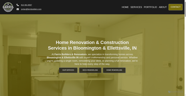 Security scan screenshot of https://farrisbuilders.pages.dev/services/