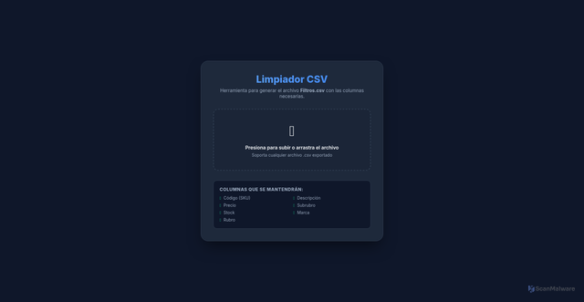 Security scan screenshot of https://exportcsv.pages.dev/
