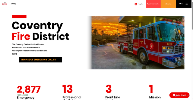 Security scan screenshot of https://www.coventryfdri.gov/