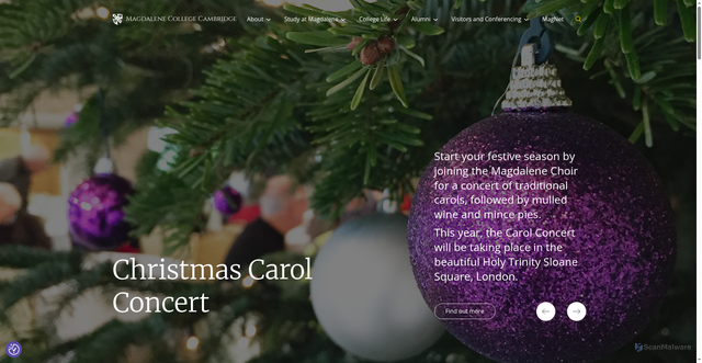 Security scan screenshot of https://www.magd.cam.ac.uk/