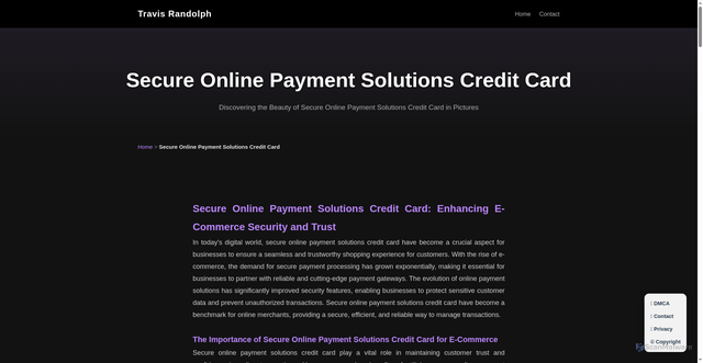 Security scan screenshot of https://travisrandolph.pages.dev/secure_online_payment_solutions_credit_card.html