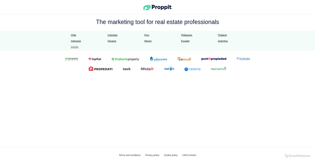 Security scan screenshot of https://proppit.com