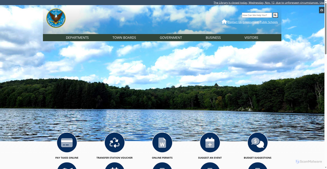 Security scan screenshot of https://www.plymouthct.gov/