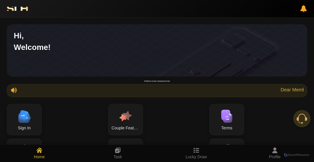 Security scan screenshot of http://slh009.com/
