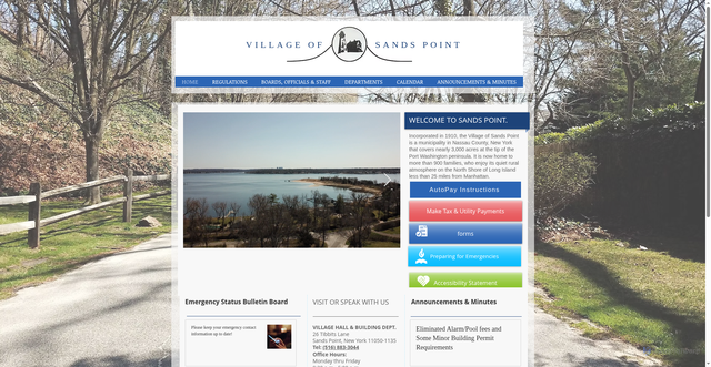 Security scan screenshot of https://www.sandspoint.gov/
