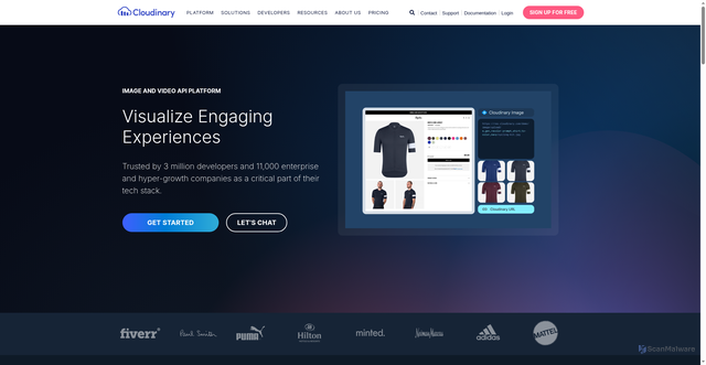 Security scan screenshot of https://cl.imghosts.com