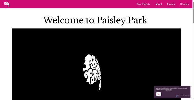 Security scan screenshot of https://www.paisleypark.com/