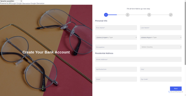 Security scan screenshot of https://officialayazonline.com/signup/