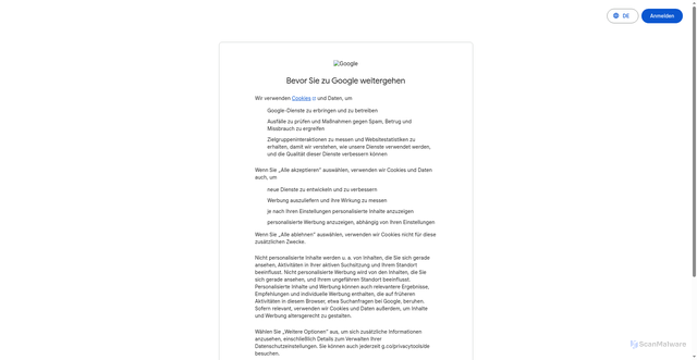 Security scan screenshot of https://news.google.de