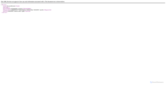 Security scan screenshot of https://assets.swipepages.com/