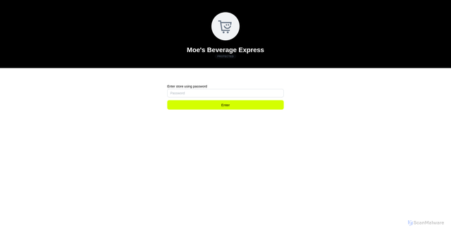 Security scan screenshot of https://moesbeveragexpress.com/
