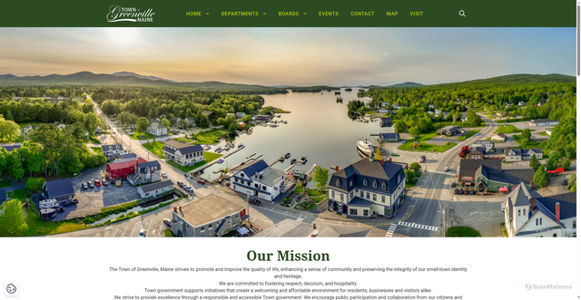 Security scan screenshot of https://greenvilleme.gov/