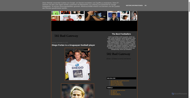 Security scan screenshot of http://worldcupchampionship.blogspot.com/2010/11/diego-forlan-is-uruguayan-football.html