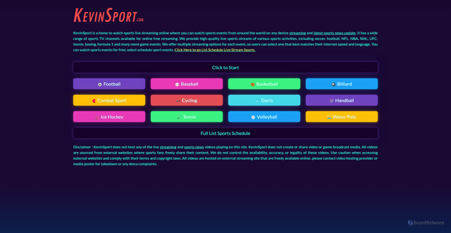 Security scan screenshot of https://kevinsportstream.top/rs_22