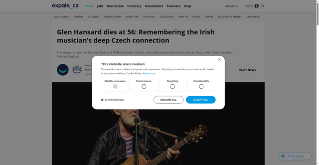 Security scan screenshot of https://news.expats.cz/czech-news/article/irish-singer-glen-hansard-dies-in-motorcycle-accident