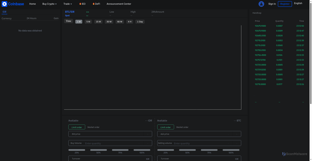 Security scan screenshot of https://conbshhwe.com/Trade/index/Lang/en-us