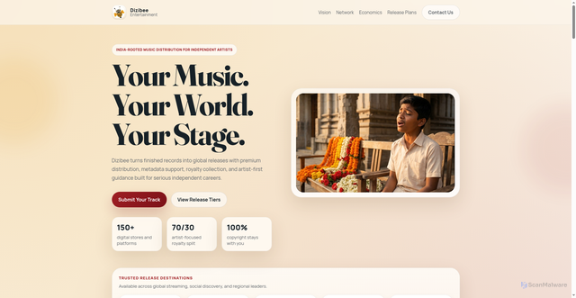 Security scan screenshot of http://dizibee.com/