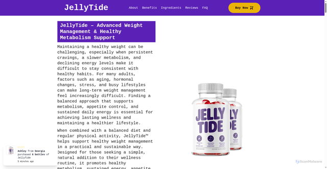 Security scan screenshot of http://us-en-jellytiide.com/