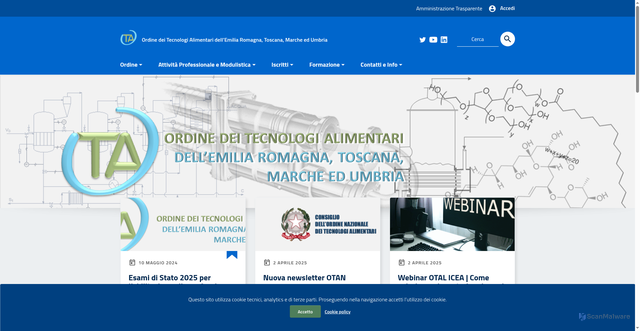 Security scan screenshot of https://www.otaeragg.it/