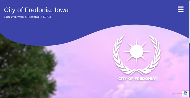 Security scan screenshot of https://fredoniaiowa.gov/