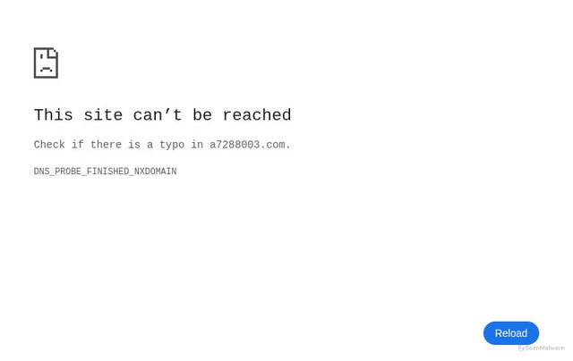 Security scan screenshot of https://a7288003.com/