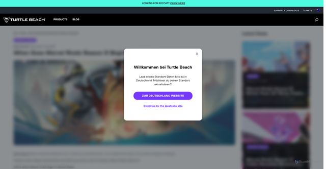 Security scan screenshot of https://au.turtlebeach.com/blog/when-does-marvel-rivals-season-5-begin-answered