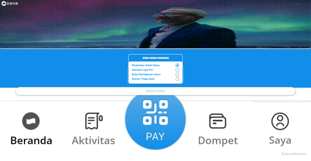 Security scan screenshot of http://pemulihandanaanda.netlify.app/