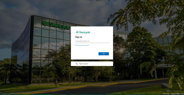 Security scan screenshot of https://stericycle--sbqq.vf.force.com