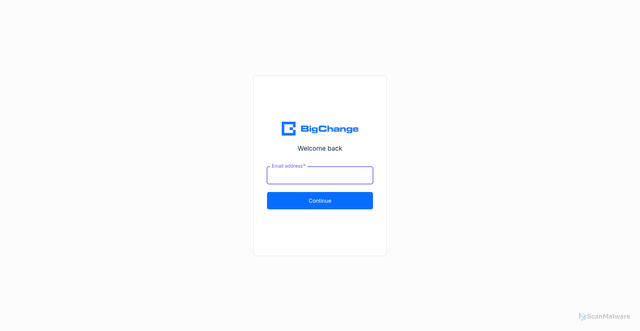 Security scan screenshot of https://clients.bigchange.com