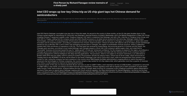 Security scan screenshot of https://basiljayhugo-pc6ufai3a7.edgeone.app/18721-intel-ceo-wraps-up-low-key-china-trip-as-us-chip-giant-taps-hot-chinese-demand-for-semiconductors.html