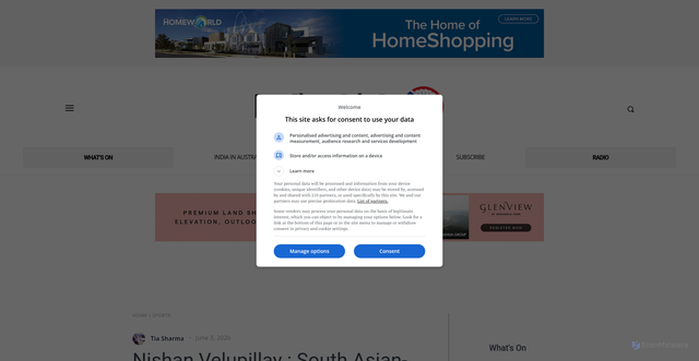 Security scan screenshot of https://www.indianlink.com.au/nishan-velupillay-south-asian-origin-forward-named-in-australias-fifa-world-cup-squad/