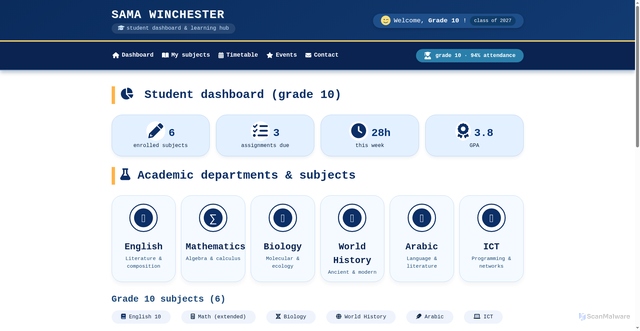 Security scan screenshot of https://schoolwebsite6767seif-krvod20hvy.edgeone.app/