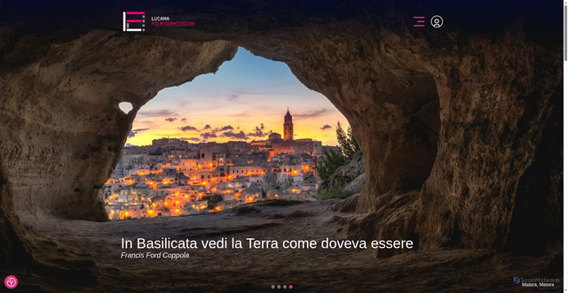 Security scan screenshot of https://www.lucanafilmcommission.it/