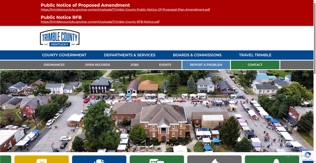 Security scan screenshot of https://trimblecountyky.gov/