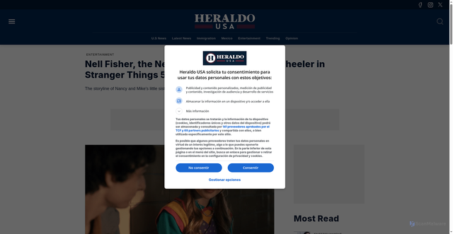 Security scan screenshot of https://www.heraldousa.com/entertainment/nell-fisher-the-new-actress-playing-holly-wheeler-in-stranger-things-5-20251128-0013.html