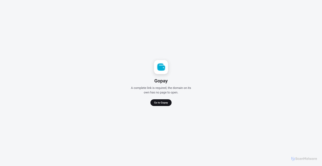 Security scan screenshot of https://app.gopay.co.id