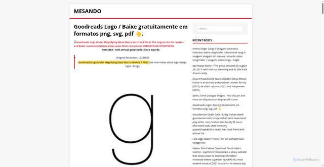 Security scan screenshot of https://sandomes.pages.dev/post/goodreads-logo/
