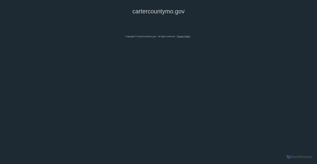 Security scan screenshot of https://cartercountymo.gov/