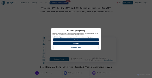 Security scan screenshot of a.pub.network