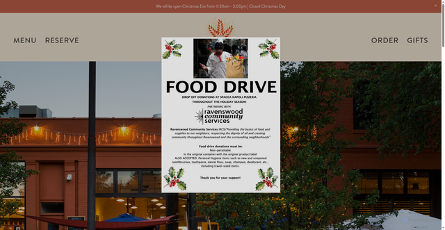 Security scan screenshot of https://www.spaccanapolipizzeria.com/