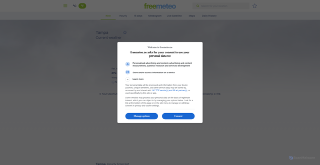 Security scan screenshot of https://i-weather.com/weather/tampa/current-weather/location/?gid=4174757&language=english&country=us-united-states