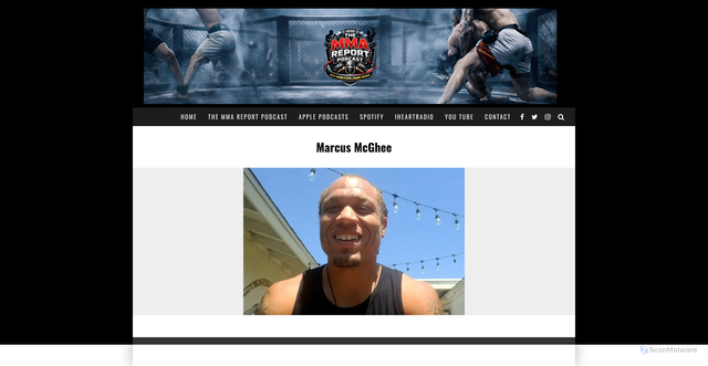 Security scan screenshot of https://themmareport.com/2021/08/get-to-know-undefeated-mma-prospect-marcus-mcghee/marcus-mcghee/